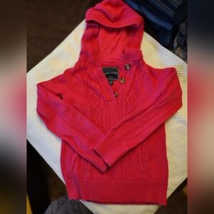 Tommy Hilfiger Girls Pink Cable Knit Sweater | Size XL (16)